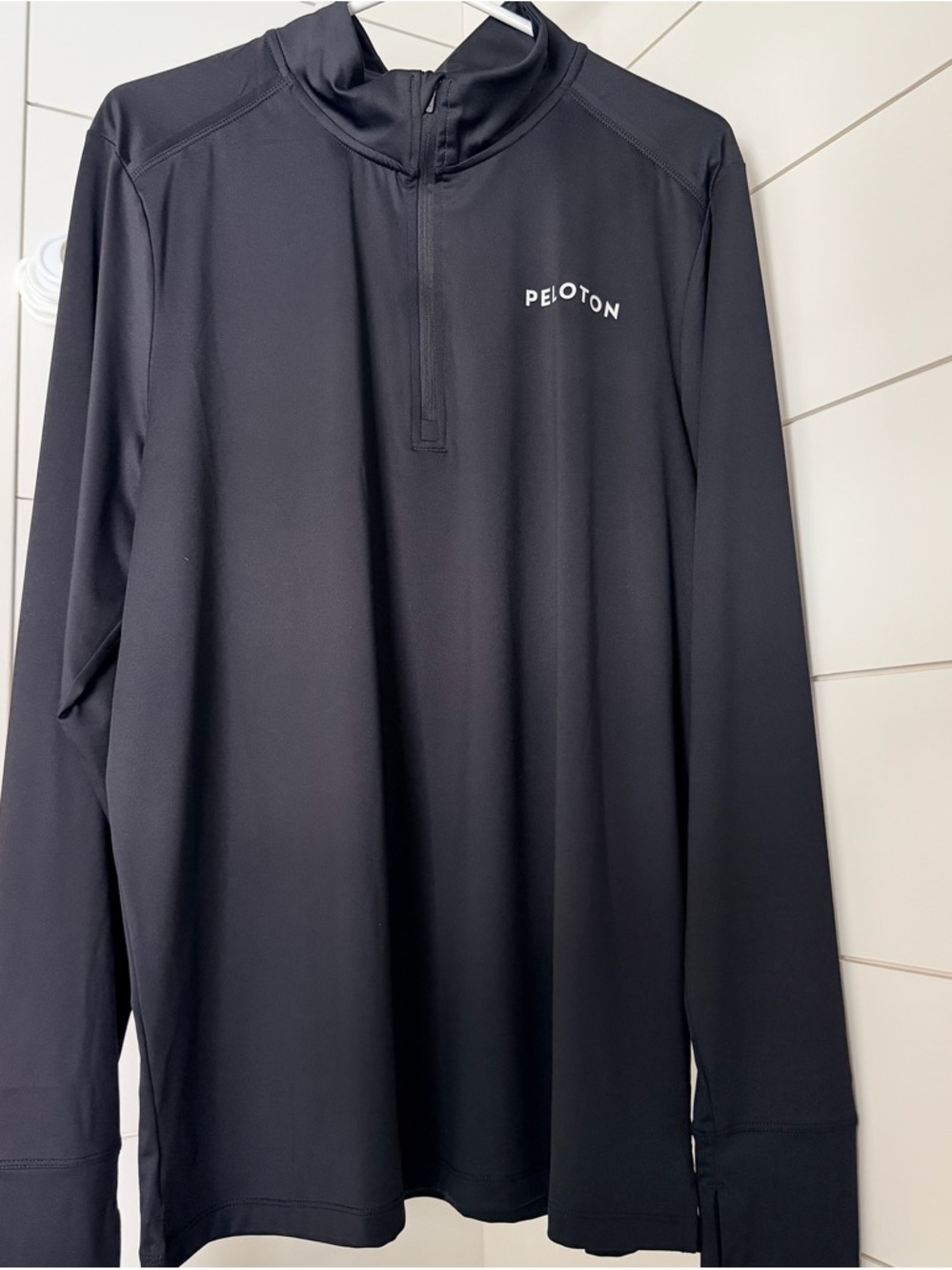 Peloton Men’s Black Quarter Zip Jacket